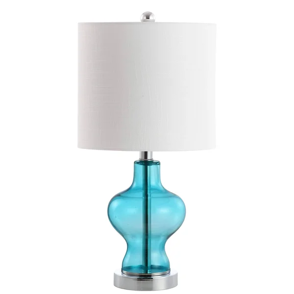 Jonathan Y Mer 20.5x22 LED Table Lamp - Aqua