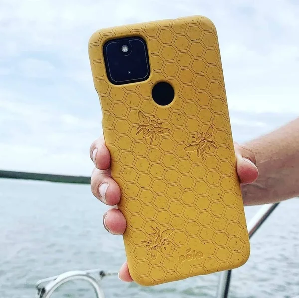 Pela Case Honey Yellow (Bee Edition) Samsung S21+ (Plus) Phone Case, Biodegradable & Compostable