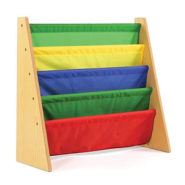 Tot Tutors Kids Book Rack Storage Bookshelf - Natural Primary Collection