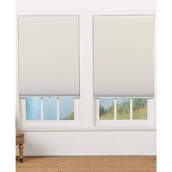 Perfect Lift Window Treatment Cut-to-Width Cream 1.5in. Blackout Cordless Cellular Shade - 49in. W x 72in. L (Actual Size: 49in.