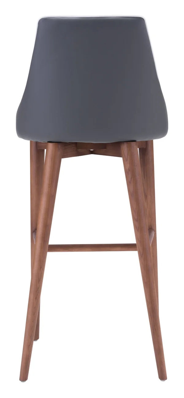 Zuo Modern Moor Dark Gray Bar Chair