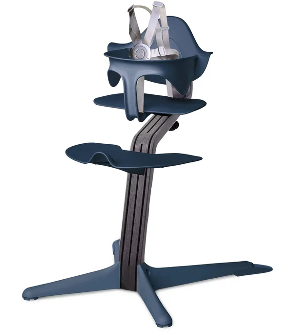 Nomi Highchair - Navy - Black Oak