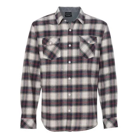 Burnside - New - NIB - Yarn-Dyed Long Sleeve Flannel Shirt, Men's, Size: 3XL, White