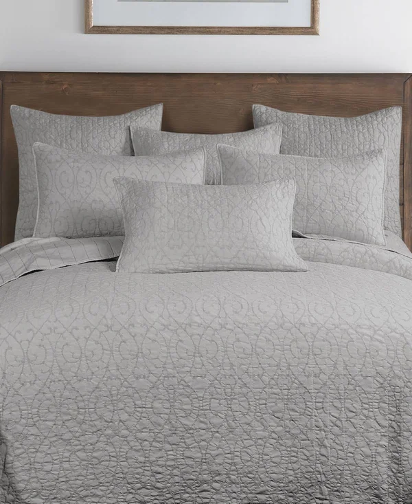 Homthreads Beckett Bedspread Set, King - Gray