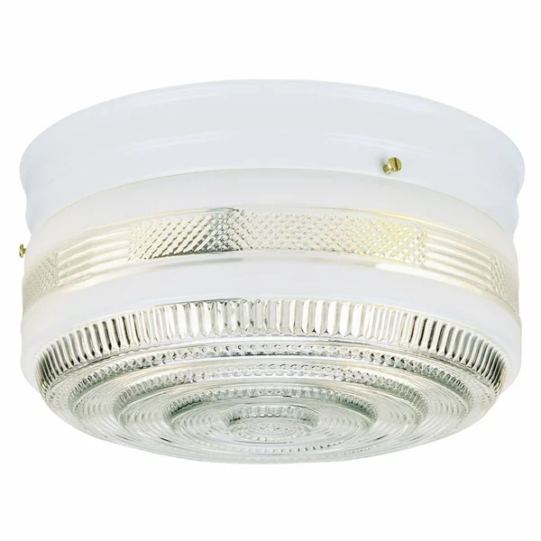 Westinghouse 6623800 Two-Light Flush-Mount Interior Ceiling Fixture - White