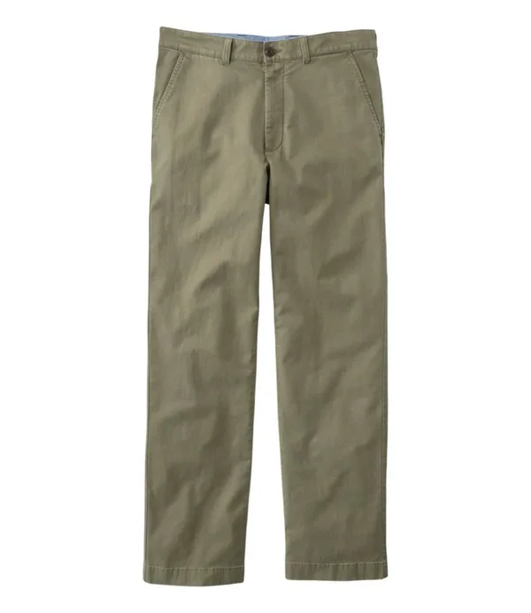 Men's Lakewashed Stretch Khakis, Classic Fit Gray 33x32, L.L.Bean