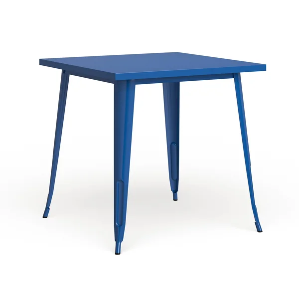 31.5-inch Square Metal Indoor/Outdoor Cafe Table - Blue Finish