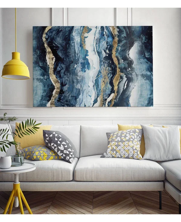 CLICART 16 in. x 20 in. Effectus I by Isabelle Z Wall Art - Blue/ White