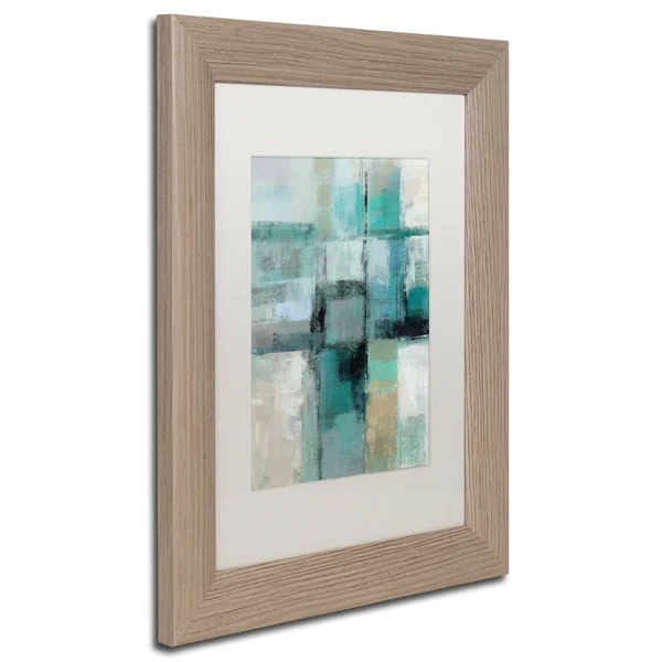 Trademark Fine Art Island Hues Crop I by Silvia Vassileva - White Matte, Birch Frame 16x20-Inch