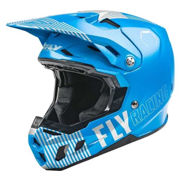 2021 Fly Racing Formula CC Primary Helmet (Blue/Grey, Small)