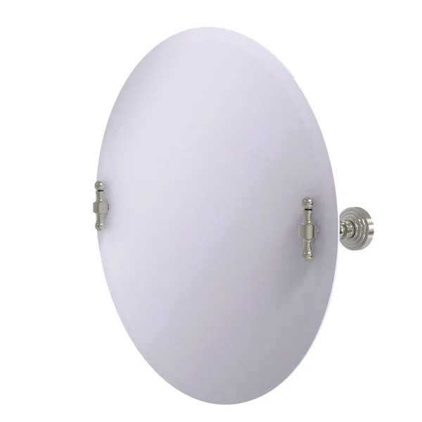 Allied Brass Frameless Round Tilt Mirror Beveled Edge Antique Brass