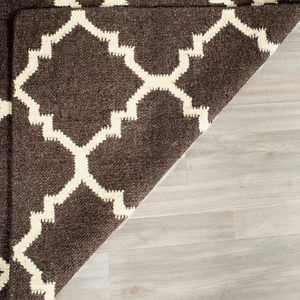 Safavieh Dhurries Light Green/Ivory 8 ft. x 8 ft. Square Area Rug