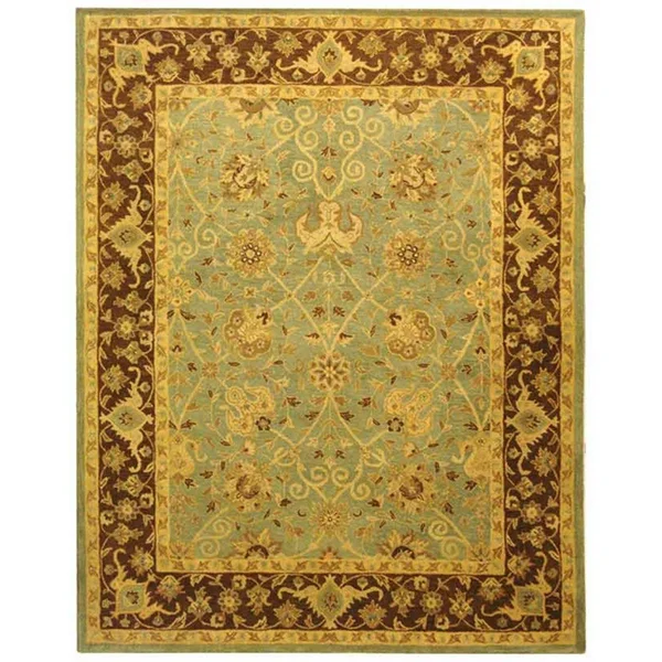 Safavieh Antiquity AT21H Green, Brown Rug 4&6x22 x 6&6x22 Oval