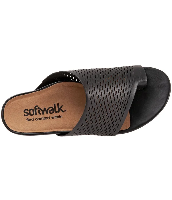 SoftWalk Women's Corsica II Sandal Black 6.5