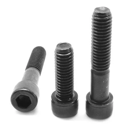 5/16 inch-18 x 4 1/2 inch (PT) Coarse Thread Socket Head Cap Screw Alloy Steel Black Oxide Pk 25, Men's