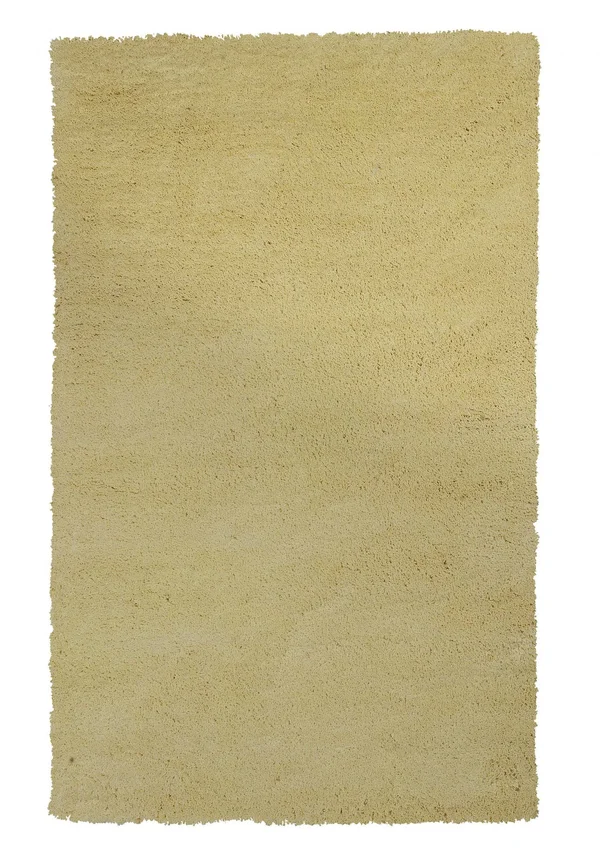 HomeRoots 349788 8 ft. Round Polyester Canary Yellow Area Rug