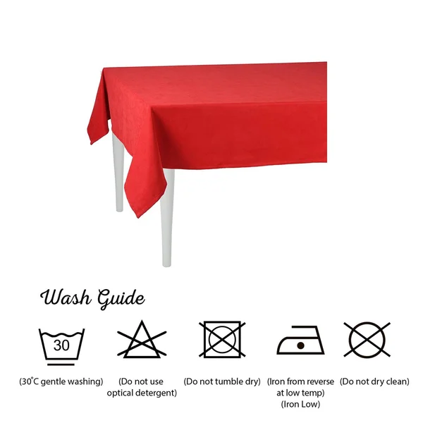 Merry Christmas Solid Red Decorative Tablecloth, Mikeu0026Co 55x120