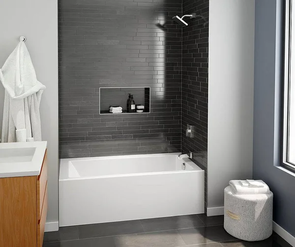 A2 6032CTMINL-AW - 60in x 32in Soaking Bathtub with Left Hand Drain