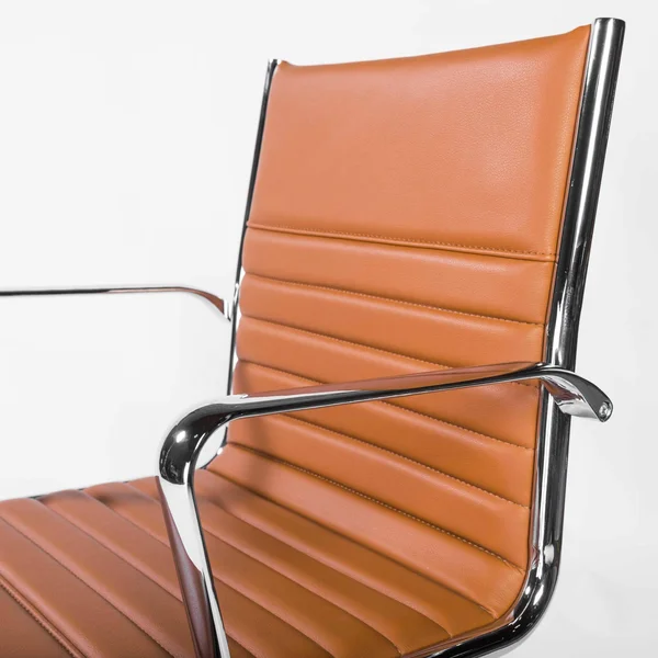 27.01x22 x 25.04x22 x 38x22 Low Back Office Chair in Cognac with Chrome Base