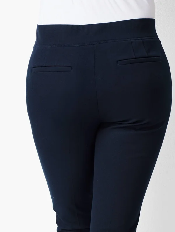 Plus Size - Talbots Essex Ankle Pants - Indigo - 14