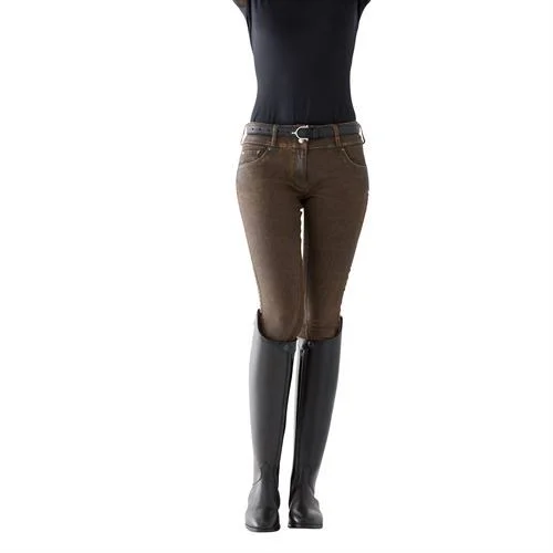 Goode Rider Equestrian Jean Full Seat Breech - 34R - Faux Leather