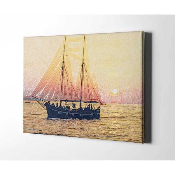 30x22 x 40x22 The Long Journey Premium Stretched Canvas by Amrita Sen Multi-Color