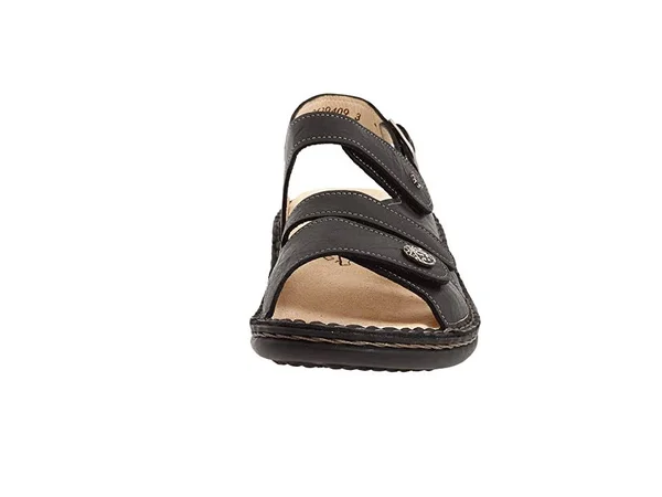 Finn Comfort Women's Gomera Black/Plisseelight 43