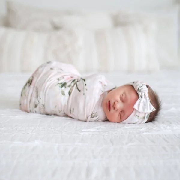 Posh Peanut Vintage Pink Rose Swaddle & Headband Set