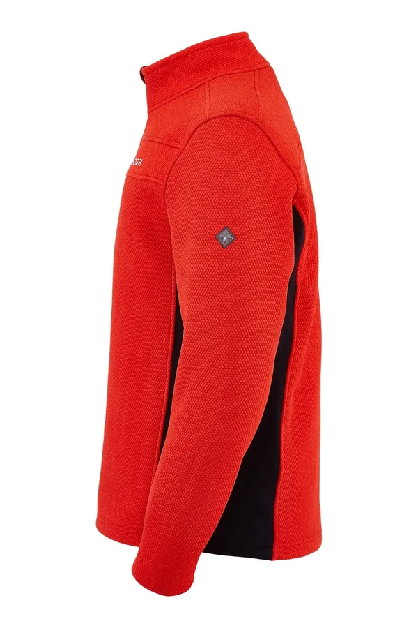 Spyder Men's Encore Half Zip Fleece Jacket - XXL - Abyss, Volcano