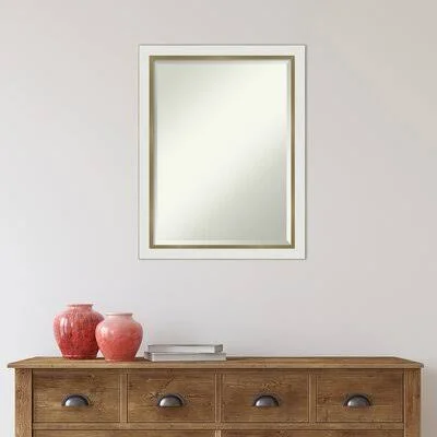 Quade Narrow Beveled Wall Mirror Mercer41 Size: 21x22 x 27