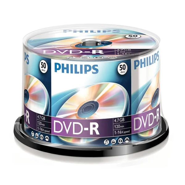 Philips 50 DVD-R 4.7GB 16x SP One Size