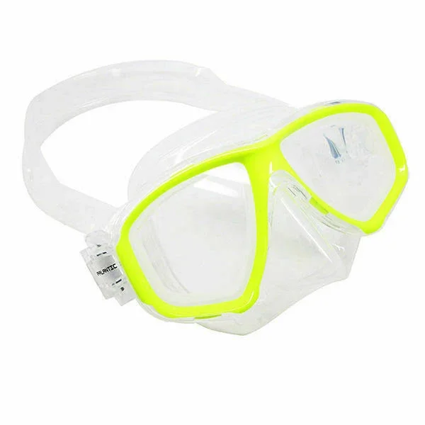 Scuba Yellow Dive Mask Nearsighted Prescription RX Optical Lenses