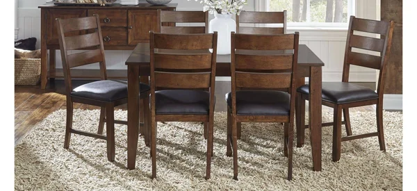 A-America Mason Ladderback Upholstered Side Chair