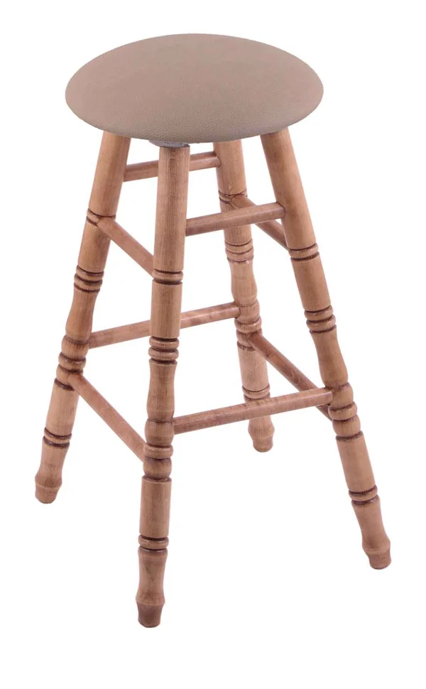 Holland Bar Stool RC36MTMedReiTha 36x22 Maple Extra Tall Bar Stool in Medium Finish with Rein Thatch Seat and Turned Legs