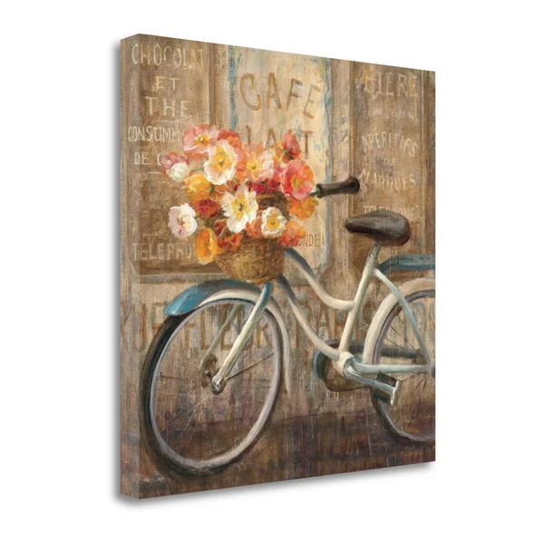 Tangletown Fine Art 'Meet Me at Le Cafe II' by Danhui Nai Painting Print on Wrapped Canvas