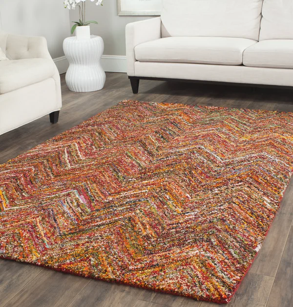 Safavieh Nantucket NAN141B Blue - Multi 5& x 8& Area Rug