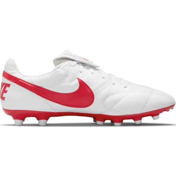 Nike Premier II FG Firm-Ground Soccer Cleat, Size 11.5 (47), White/UnivRed