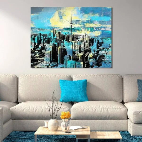 Picture Perfect International PPI Studio Toronto - Ontario 4x22 Giclee Stretched Canvas Wall Art, 30 x 40