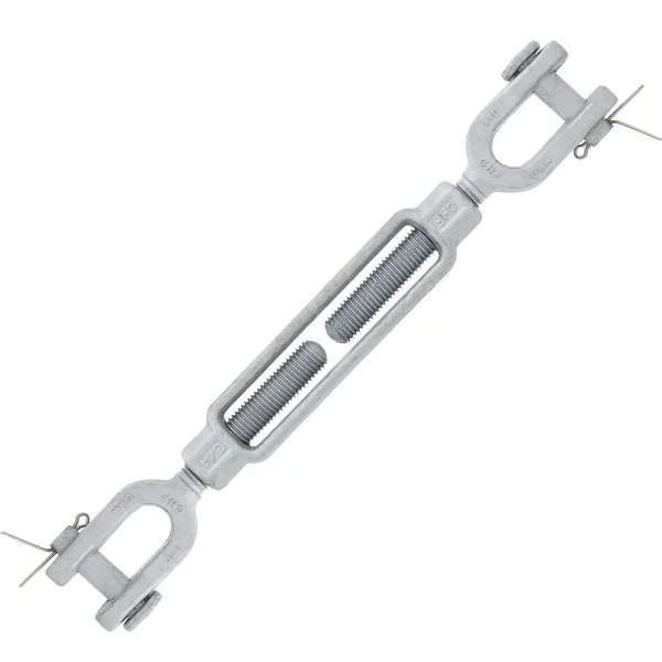 3/4 x 6 Chicago Hardware Hot Dip Galvanized Jaw x Jaw Turnbuckle