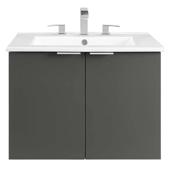 Modway Maybelle 24x22 Wall-Mount Bathroom Vanity EEI-5379, Navy White
