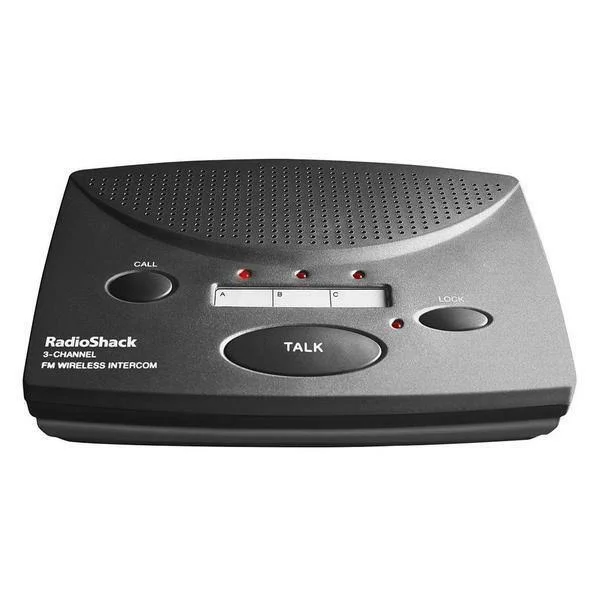 RadioShack FM Wireless 3 Channel Intercom System - Set of 3, 43-3105