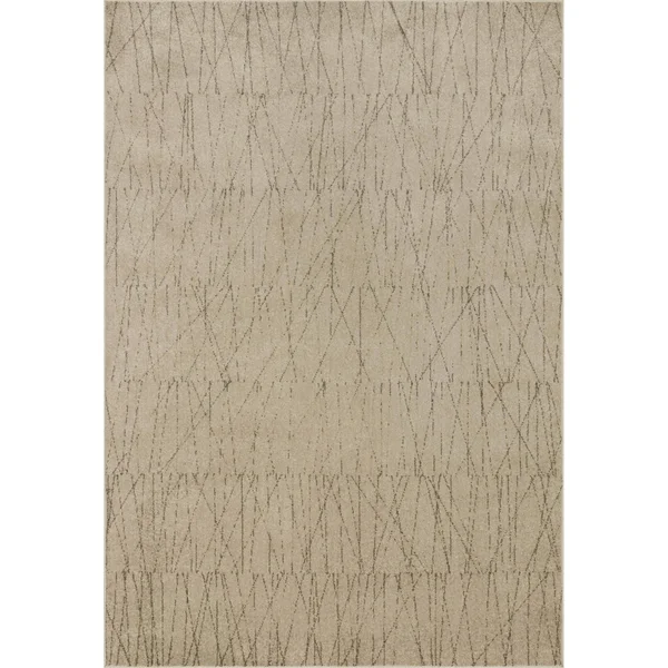 Alexander Home Bradford Modern Pendulum Area Rug - 6&-7x22 x 9&-7x22 - Beige - Pepper