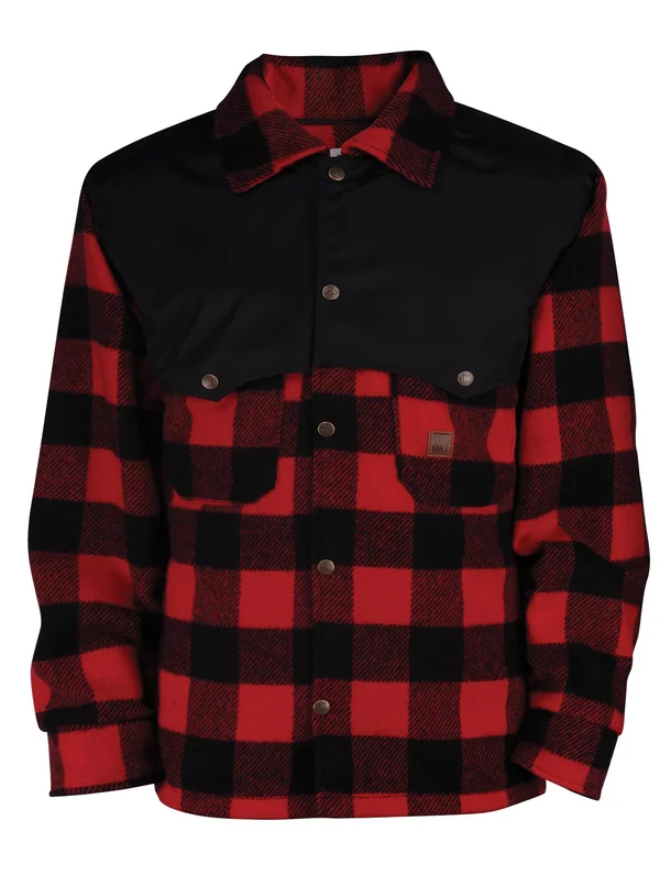 Big Bill 17 oz. Plaid Wool Jacket - Red, XL