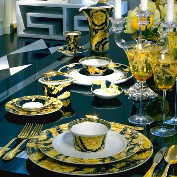 Versace Meets Rosenthal Vanity Deep Plate Diam. 8 21/32 in.