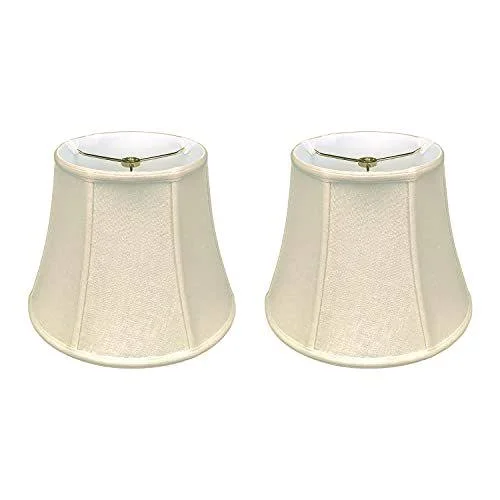 Royal Designs Modified Bell Lamp Shade - Linen Beige, 6.5 x 10 x 8.5, Set of 2
