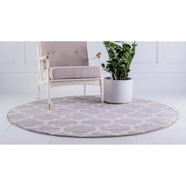 Unique Loom Casino Sofia Area Rug - Light Blue - 9& x 12&