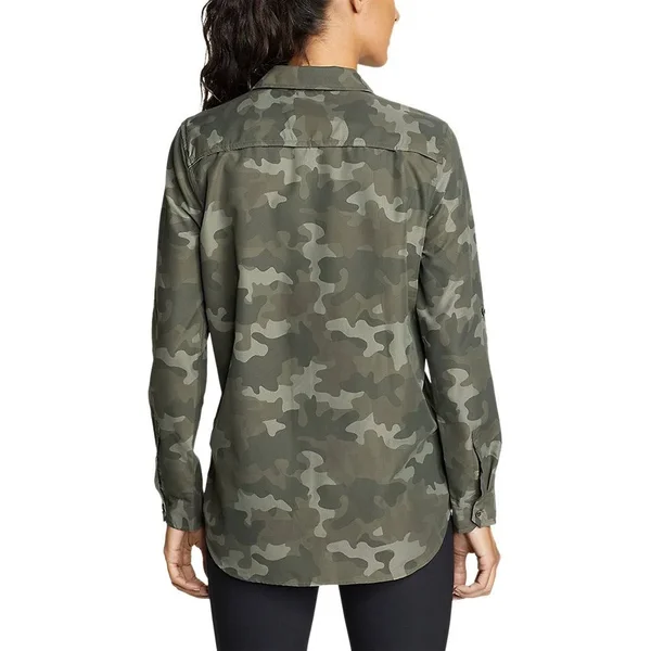 Eddie Bauer Women's Mountain Long-Sleeve Shirt - Green - S