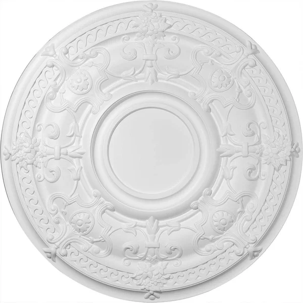 33 7/8x22OD x 1 3/8x22P Dauphine Ceiling Medallion (Fits Canopies Up to 13 1/4x22), Hand-Painted Witch Hazel Crackle