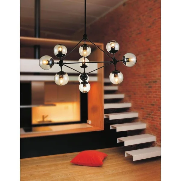 CWI Lighting 9903P6-3-193 Quida 3 Light Down Chandelier with Champagne Finish