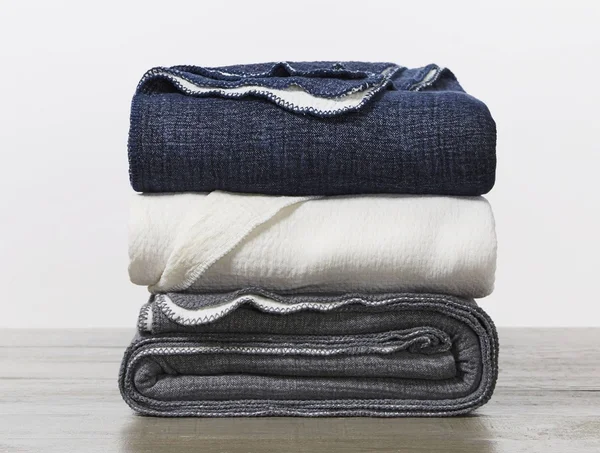 Coyuchi Cozy Cotton Organic Blanket - Moonlight Blue, King